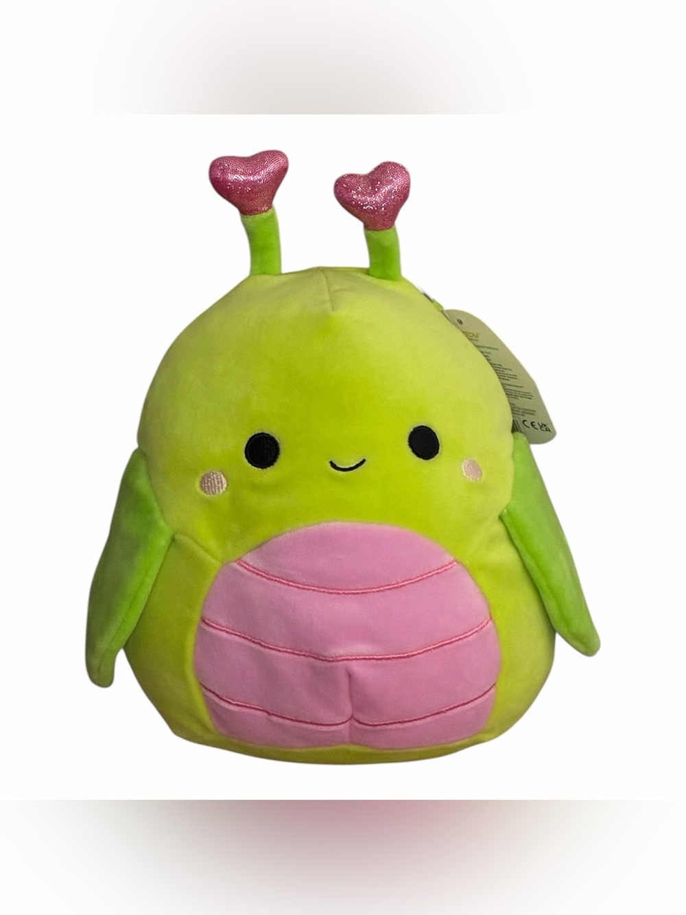 Squishmallows Hadeon the Valentine Grasshopper Plush